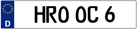 Trailer License Plate